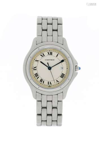 Cartier, Cougar, réf. 987904, montre-bracelet en acier avec ...