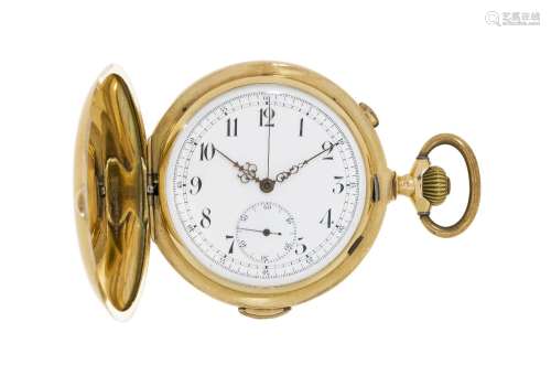Audemars Frères, montre de poche chronographe savonnette en ...
