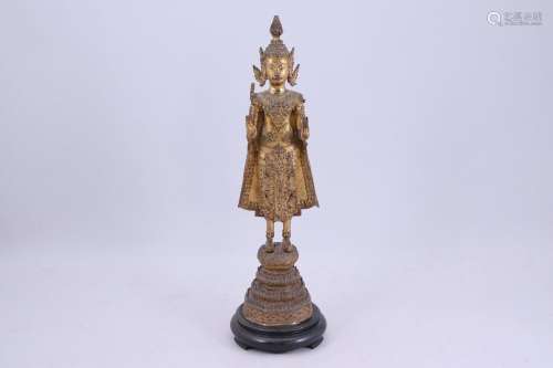 Thaïlande, Ratanakosin, début du XXe siècle. Statuette de Bo...