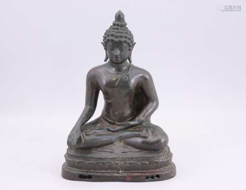 Thailande, Ayutthaya, XVIIe-XVIIIe siècle. Bouddha Maravijay...