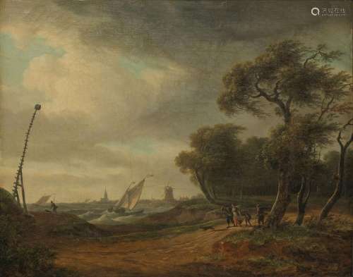 Frans Swagers (1756-1836)<br />
Paysage animé aux Pays-Bas, ...