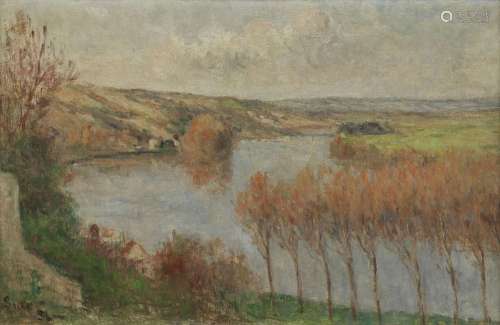 Maximilien Luce (1858-1941)<br />
Paysage, huile sur toile, ...