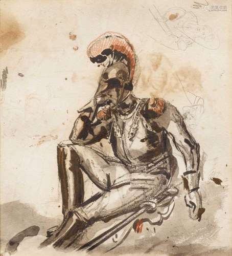 EUGÈNE DELACROIX, attribué à(Saint-Maurice 1798-1863 Paris)C...