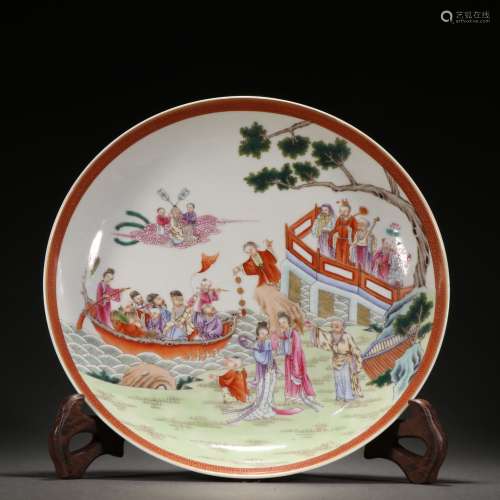 Guangxv Period of Chinese Qing Dynasty   Famille Rose Gods P...