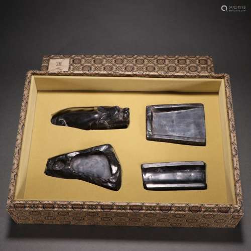 Chinese Qing Dynasty  Blackstone Stationery Accessories