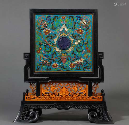 CHINESE QING DYNASTY SCREEN