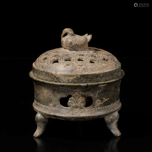 CHINESE TANG DYNASTY STONE AROMATHERAPY