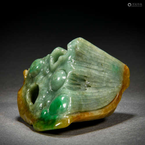 A Chinese Carved Jadeite Ornament