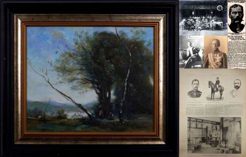Oil Painting Signed Jean Baptiste Camille Corot