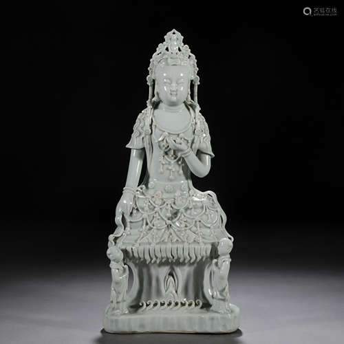 A Chinese Blanc-de-chine Figure of Guanyin