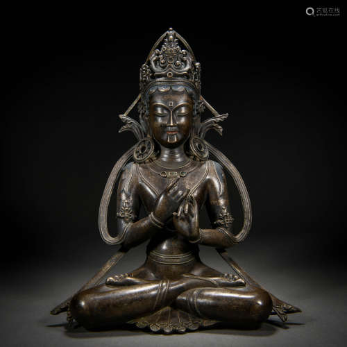 A Nepalese Bronze Figure of Amitayus