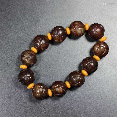 Chinese Jade Beads Bracelet