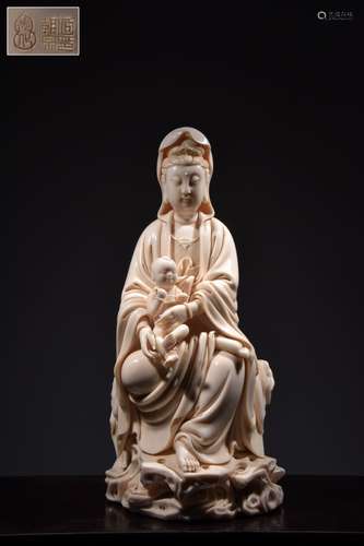 Chinese Blanc De Porcelain Guanyin