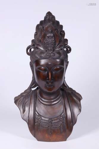 Chinese Chengxiang Wood Guanyin Buster