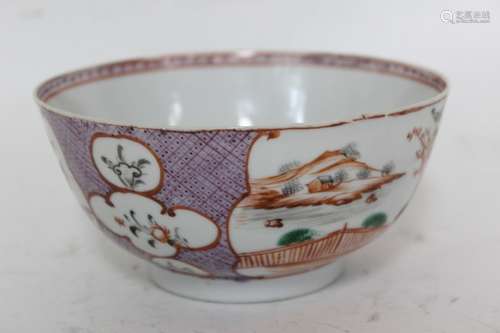 18th.C Chinese Famille Rose Bowl