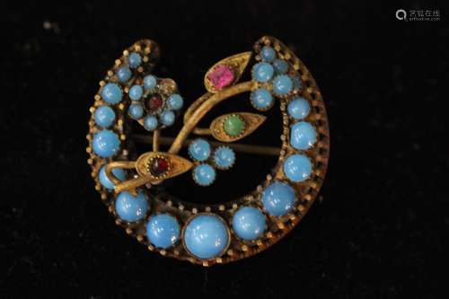 Brooch w Turqoise