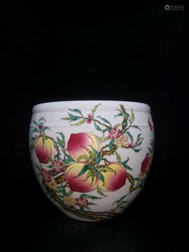 Chinese Famille Rose Porcelain Jar,Mark