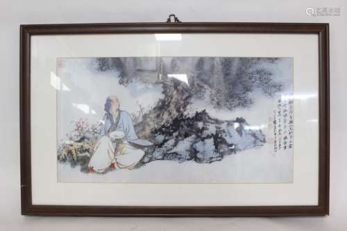 Framed Chinese Ink Color Printing