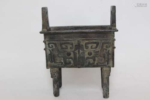 Chinese Bronze Footed Burner