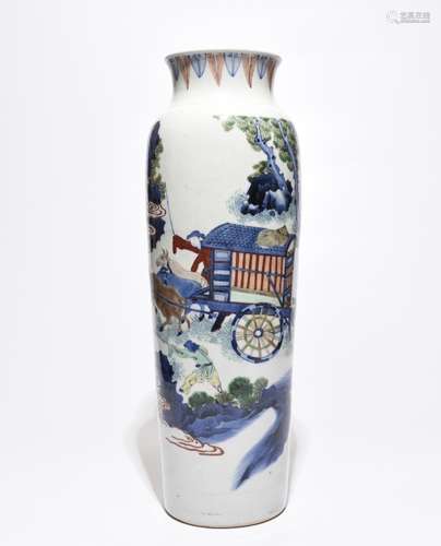 Chinese Wucai Porcelain Vase