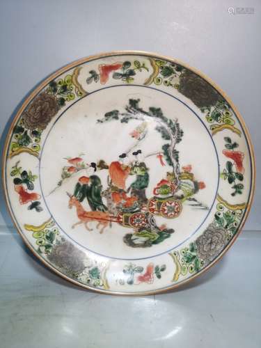 Chinese Famille Rose Porcelain Plate,Mark