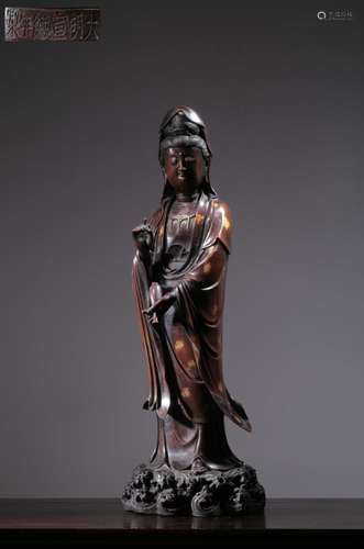 Mark, Chinese Bronze Guanyin Statue