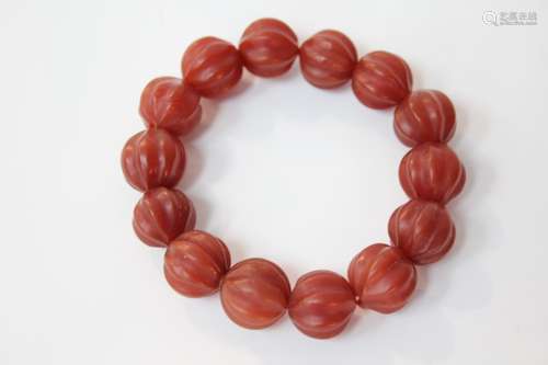 Chinese Agate Beads Bracelet