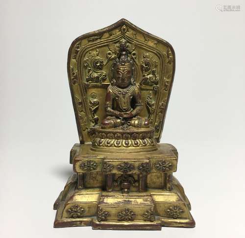 Chinese Gilt Bronze Buddha