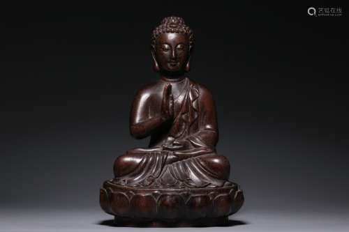 Chinese Chengxiang Wood Carved Buddha