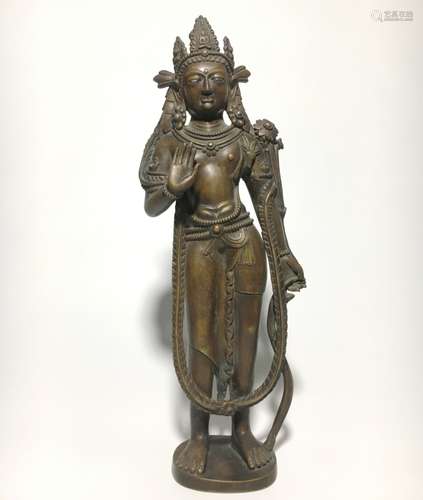 Chinese Gilt Bronze Standing Buddha