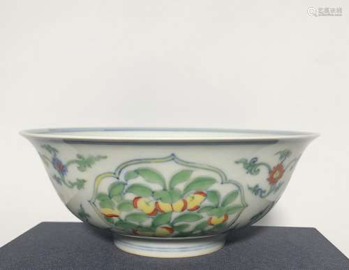 Chinese Doucai Porcelain Bowl,Mark