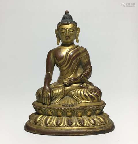 Chinese Gilt Bronze Buddha