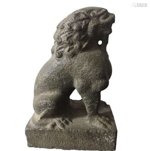 Chinese Stone Carved Lion