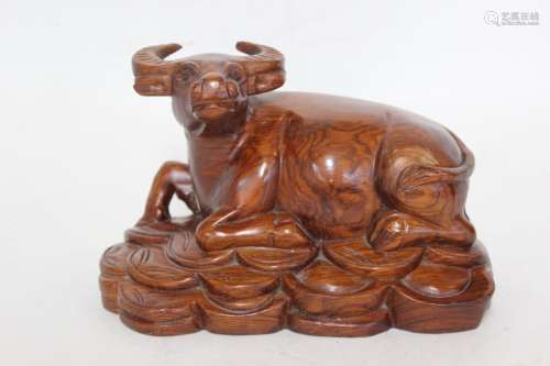 Huanghuali Wood Carved Buffalo