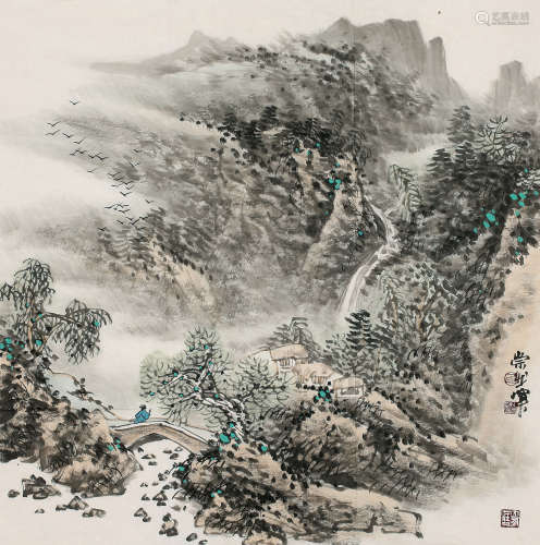 白崇然 山水