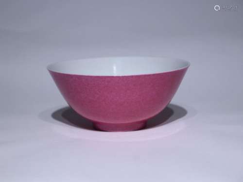 Qingguangxu carmine bowl