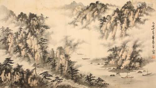 董寿平    山水Dong Shouping's Landscape