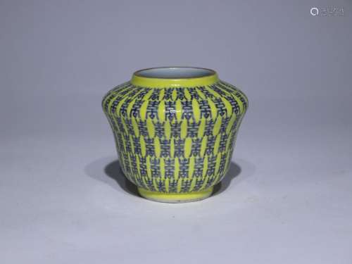 Qing Dynasty Tongzhi Huangdi Lan Shouzi Water Pot