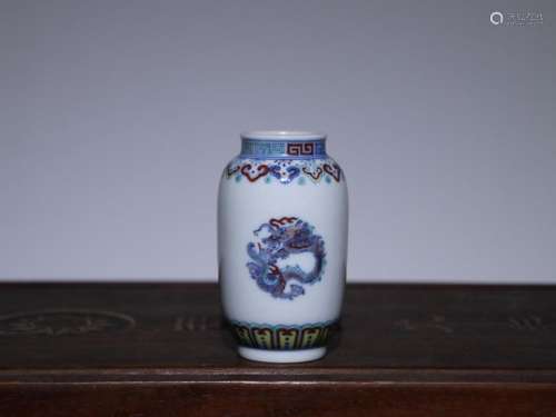 Qingdao light fighting color group dragon pattern small pot