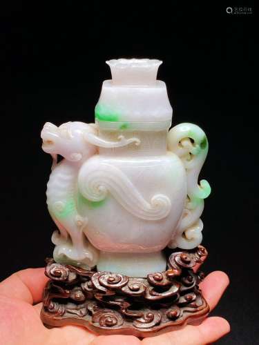 Qing Qianlong Jade Bottle