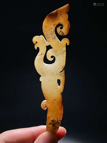 Han Dynasty Hetian Jade Seed Carving
