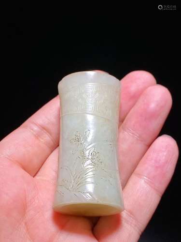 Hetian Jade Incense Stick in the Mid Qing Dynasty
