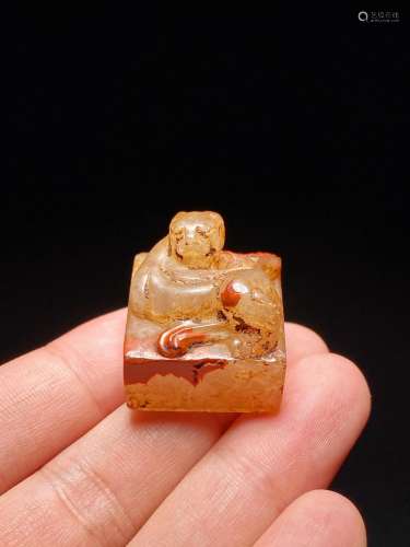 Red Agate Seal of Han Dynasty
