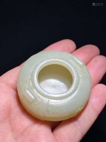Qinghetian Jade Seed Water Pot