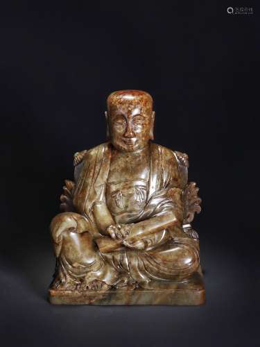 Jade Buddha Statue of Hetian in Qianlong Period of the Qing ...