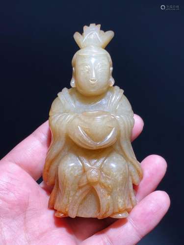 Jade Buddha Statue of Hetian in the Ming Dynasty