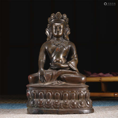 合金銅釋迦牟尼佛坐像