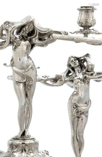Gorham Sterling Silver Art Nouveau Candelabras, from the 190...