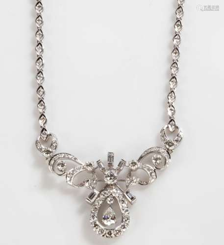 Lady s Platinum and Iridium Art Deco Fancy 6.54 ct Diamond N...