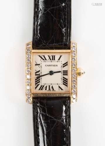 18K Gold and Diamond Lady s Cartier Watch